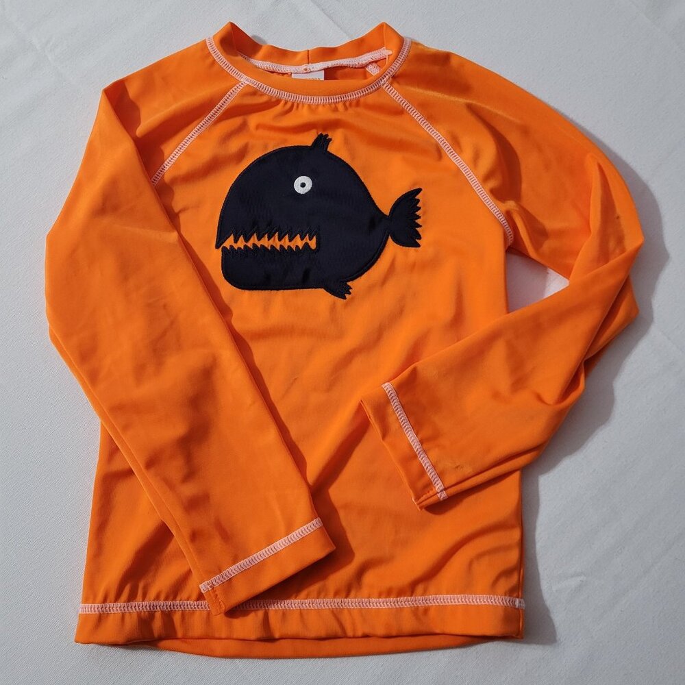 Gymboree NWT S 5-6 Long Sleeve Rashguard swim top. Mixed Bin Z26